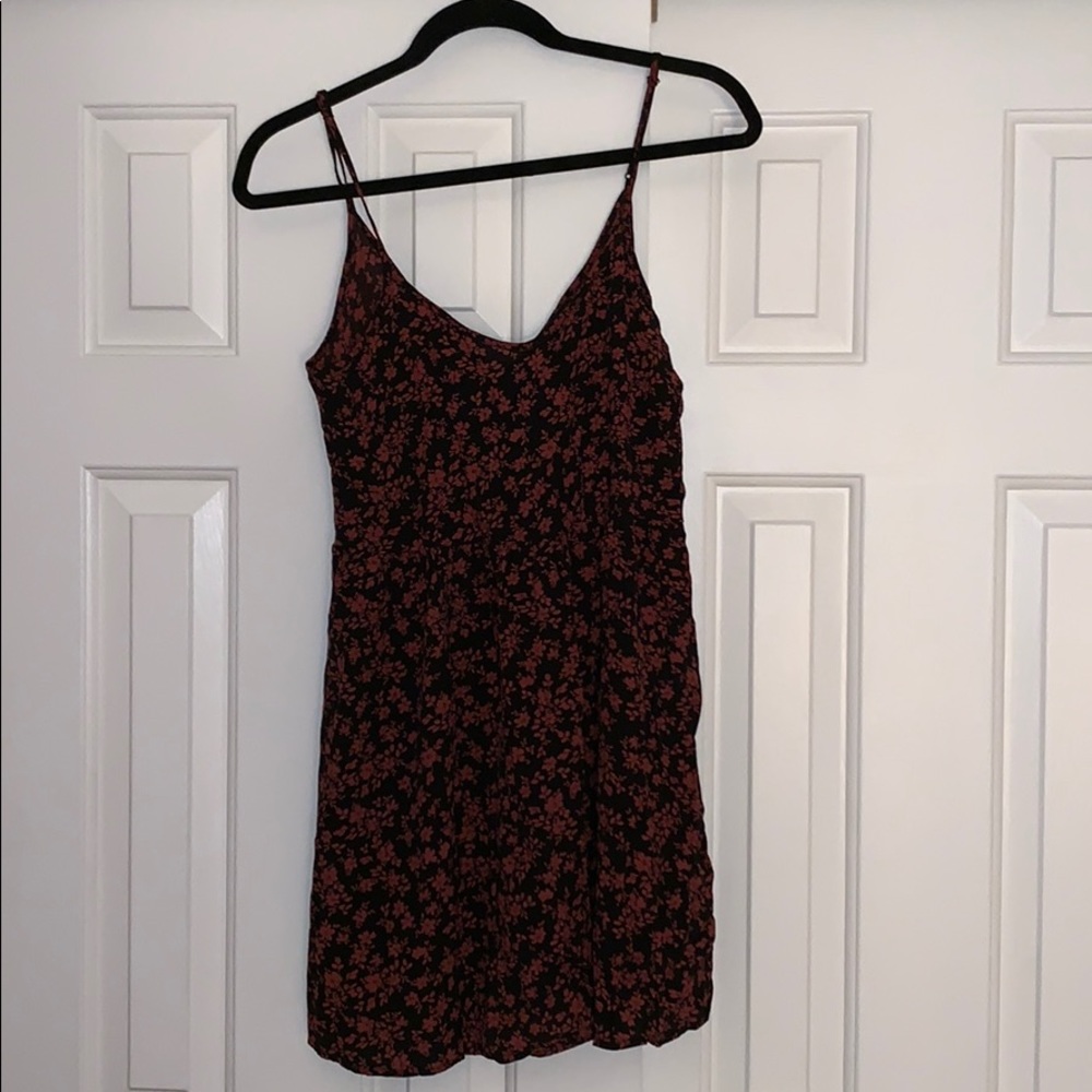 Black floral dress